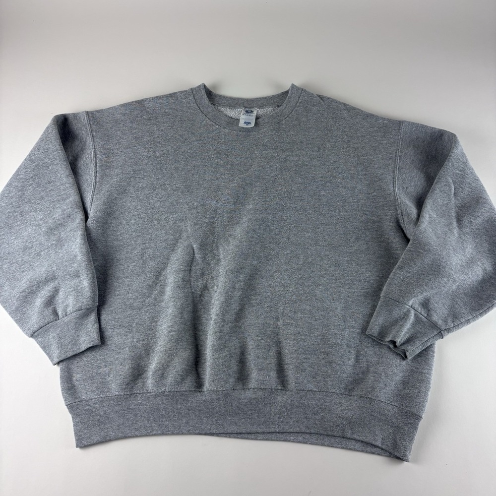 Vintage Fruit of the Loom 2X Easy to Wear Crewneck Sweatshirt Men's XXL Gray